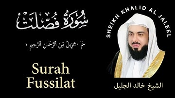 41 | Surah Fussilat | سورة فصلت |  Sheikh Khalid Al Jaleel | الشيخ خالد الجليل | Chapter 41