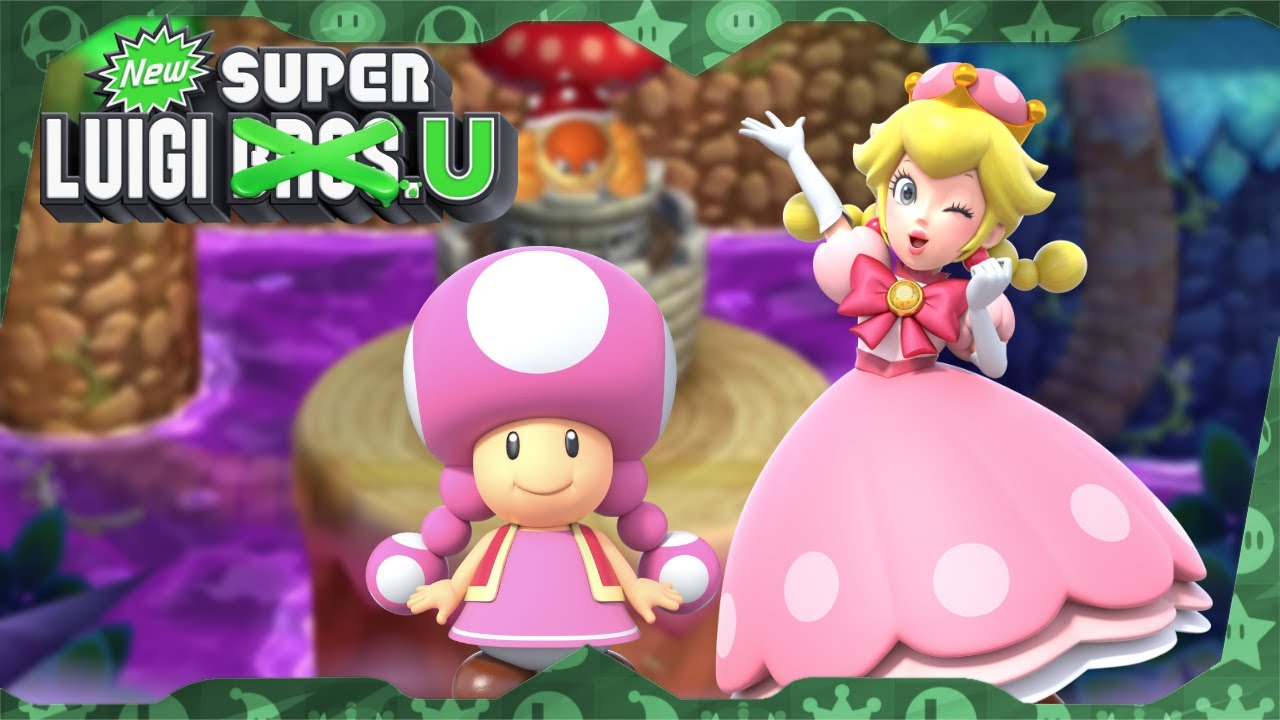 New Super Luigi U Deluxe ᴴᴰ | World 5 (All Star Coins) Solo Toadette