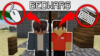 Bedwars, but my friend controls the Keyboard...