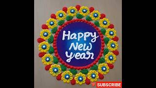 New year rangoli design #shorts