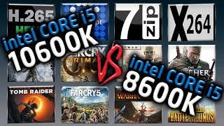 Intel i5 10600K vs Intel i5 8600K Benchmarks – 15 Tests 🔥