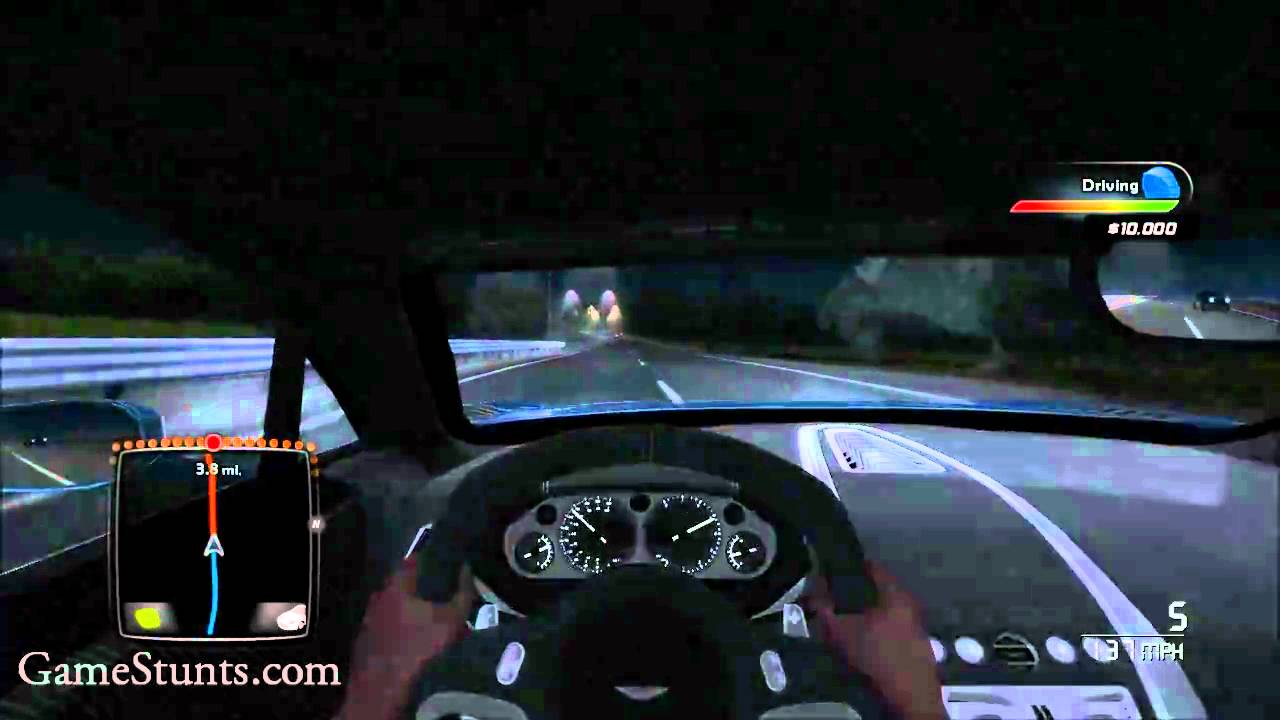 Aston Martin One-77 233 MPH Service run in Test Drive Unlimited 2