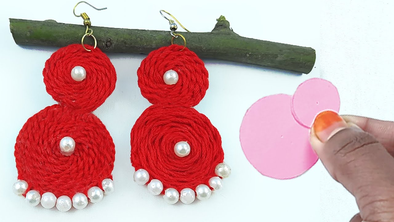 handmade-earrings-ideas-how-to-make-earrings-with-thread-diy