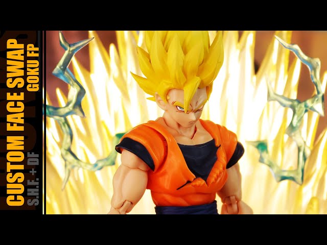 CUSTOMIZANDO - Faces do Trunks 3.0 no Goku Full Power Bandai SHF +