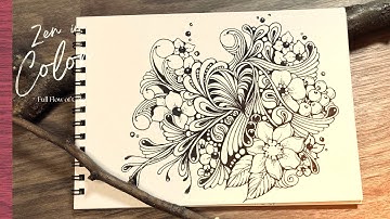 Black Ink Magic: A Calming Zentangle Session