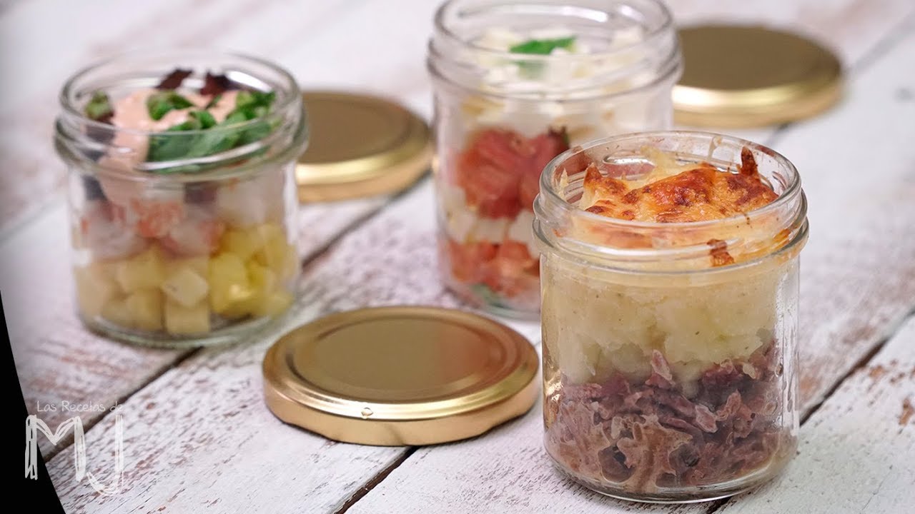 3 aperitivos en tarro fáciles y divertidos
