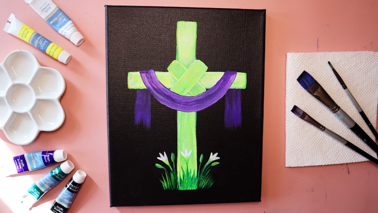 Lent and Easter Step-by-Step Catholic Painting Tutorial