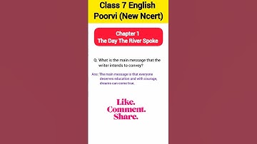 What’s the Main Message of This Chapter? | Class 7 English Poorvi | NCERT 2025 #Shorts