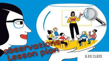 #observationslessonplan How to make observations Lesson plan in B.Ed. ( #English & #hindi)