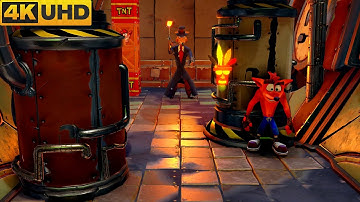 Crash Bandicoot 1 - N. Sane Trilogy (Cortex Power) Gem Get [4K 60FPS].