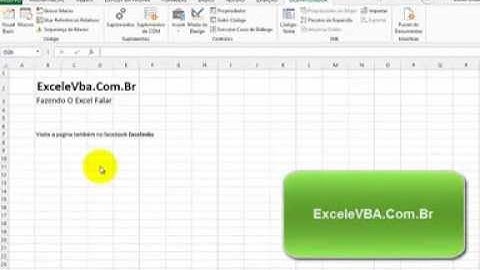 Excel e Vba - Fazendo o excel falar