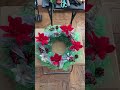 Turned Dollar tree items into a Christmas wreath! #Shorts