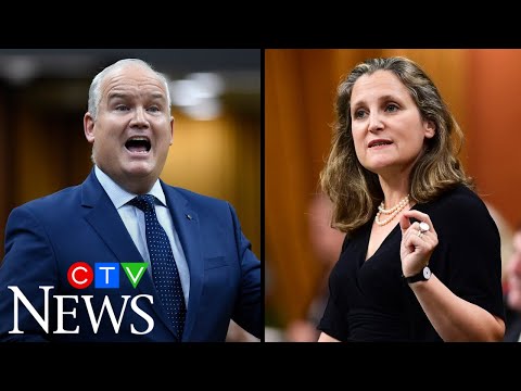 Freeland and O'Toole clash over COVID-19 response and aid for Canada's energy sector