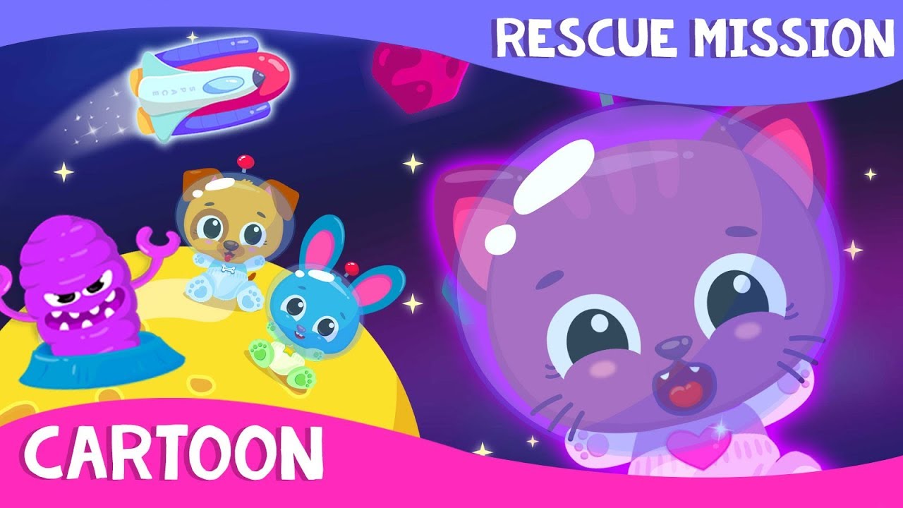 Superhero Animals Travel to Space & Rescue Planets! Cute & Tiny Space Cartoon for Kids & Toddlers