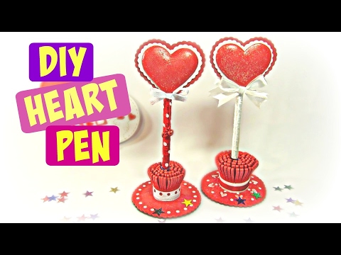 DIY PEN HEART (Valentine´s Day) - YouTube