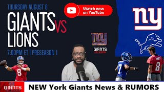 NY GIANT FULL ACCESS LIVE: NY Giants Week 1 Preview & More Giants Updates