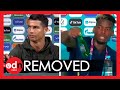 Cristiano Ronaldo Removes Coke Bottles Costing Company BILLIONS as Paul Pogba Follows Suit