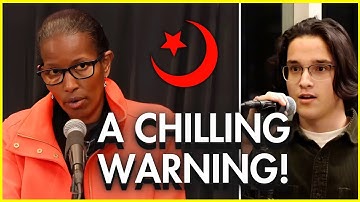 Bekijk het gezicht van een student wanneer Ayaan Hirsi Ali de ENGSTE waarheid over de islam vertelt