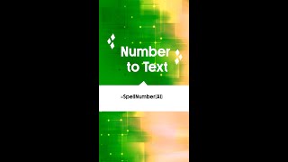 How To Convert Number To Words in Excel #shorts  #excel
