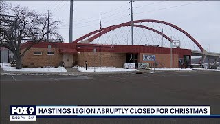Hastings American Legion abruptly closes on Christmas Eve