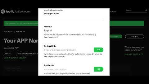 How to get OAuth spotify keys