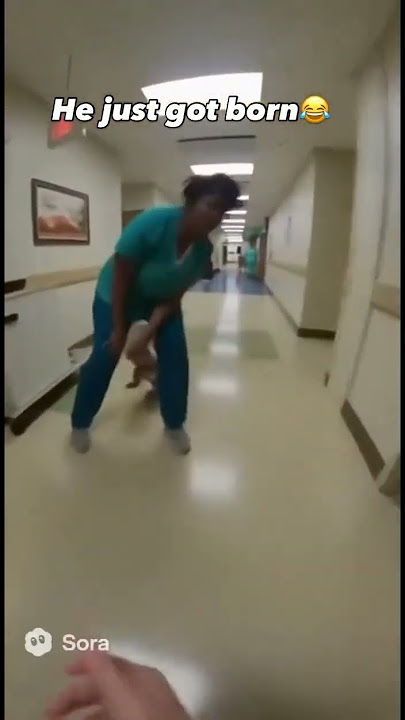 New born baby runs away after he was born