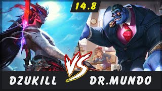 Dzukill - Yone vs Dr Mundo TOP Patch 14.8 - Yone Gameplay