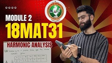 18MAT31 Important Question Vtu | Harmonic Analysis | 8 Marks