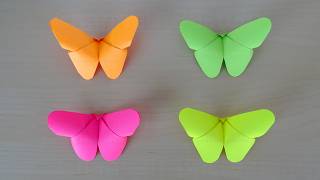 Origami Schmetterling: Schmetterling basteln mit Papier als Deko für Ostern - Leichte Osterdeko 🦋