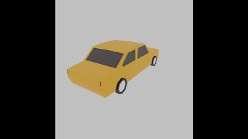 Low Poly Car #lowpoly #digitalart #lowpolygon #animation #blender