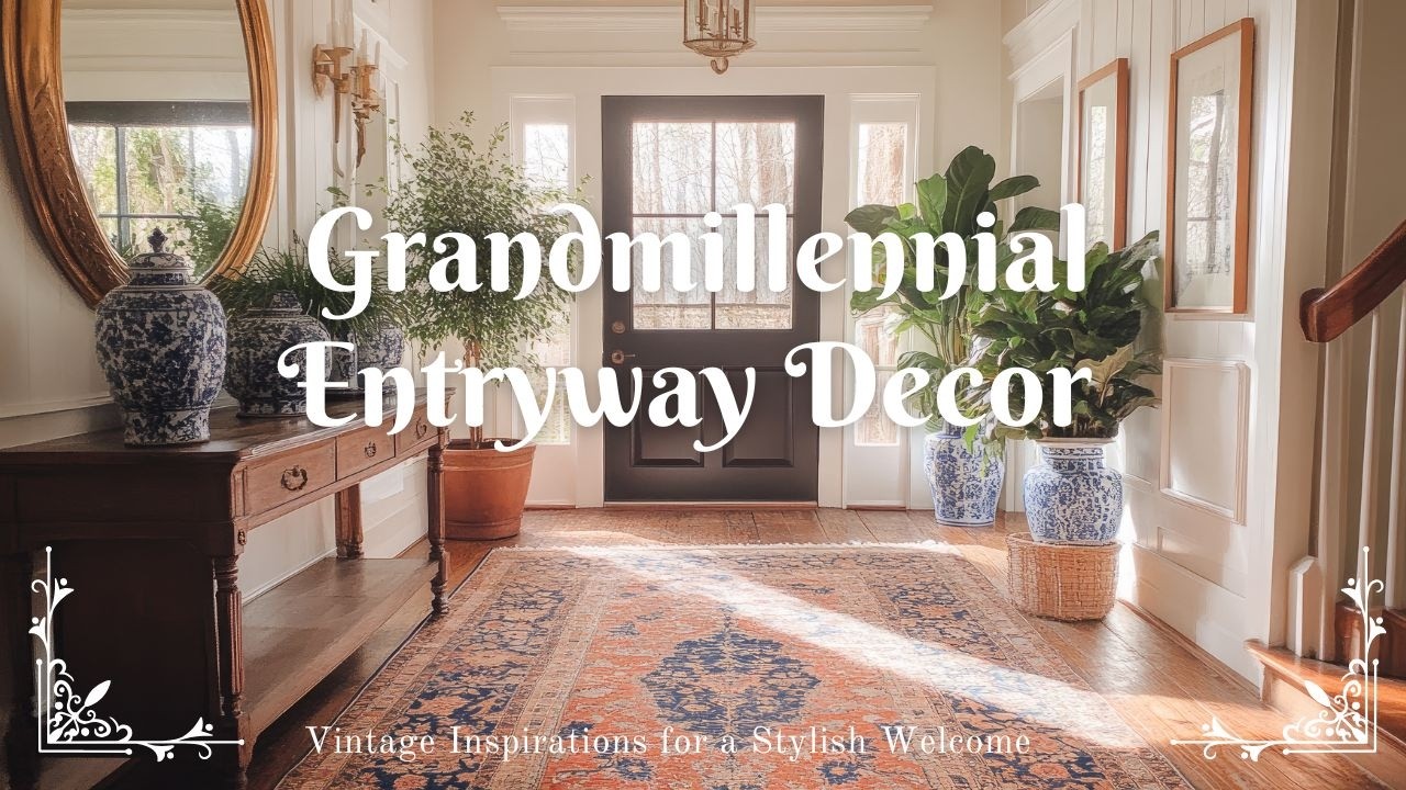 Grandmillennial Entryway Decor: Vintage Inspirations for a Stylish ...