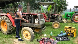 Genius Repair Hand of Mechanical Girl: Engine Repair and Restoration of Old Agricultural Tractors