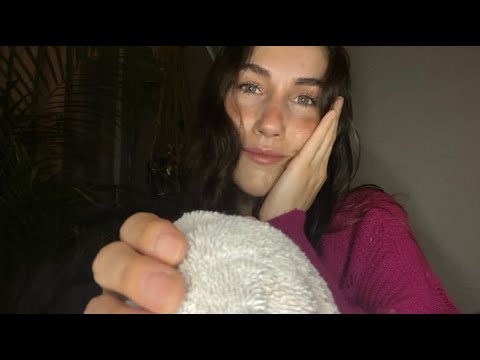 ASMR| sonidos acogedores de fondo para dormir| no talking, loop, toalla, lluvia, mouth sounds.