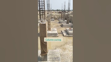 Column curing🥰🔥#curingprocess#construction#shorts#ytshorts🔥