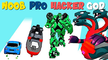 NOOB vs PRO vs HACKER vs GOD in Robobot Battle | GokuNoob