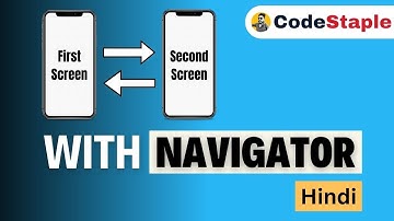 Navigate One Screen to Another Screen in Flutter | Navigator Class | #17
