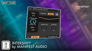 Intershift - MaxforLive MIDI Tool for Ableton Live 12 by Manifest Audio