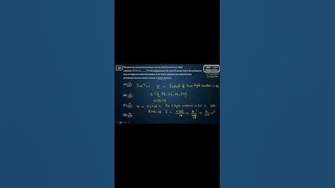 🎯 MHT-CET Maths | Probability Distribution | MCQ Practice 🎯 @ShaileshNotes #shorts