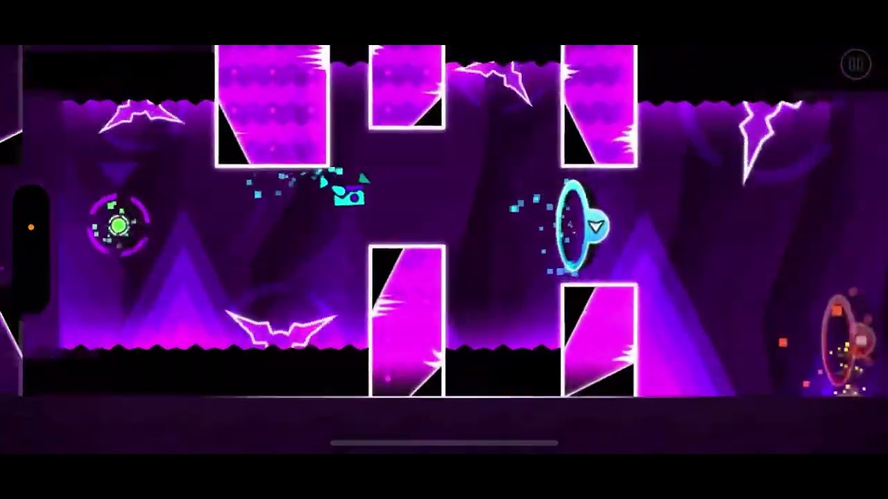 Geometry dash I beat 2 levels with 1 attempt - YouTube