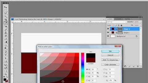 How To Make A Business Card In Photoshop - Part 1