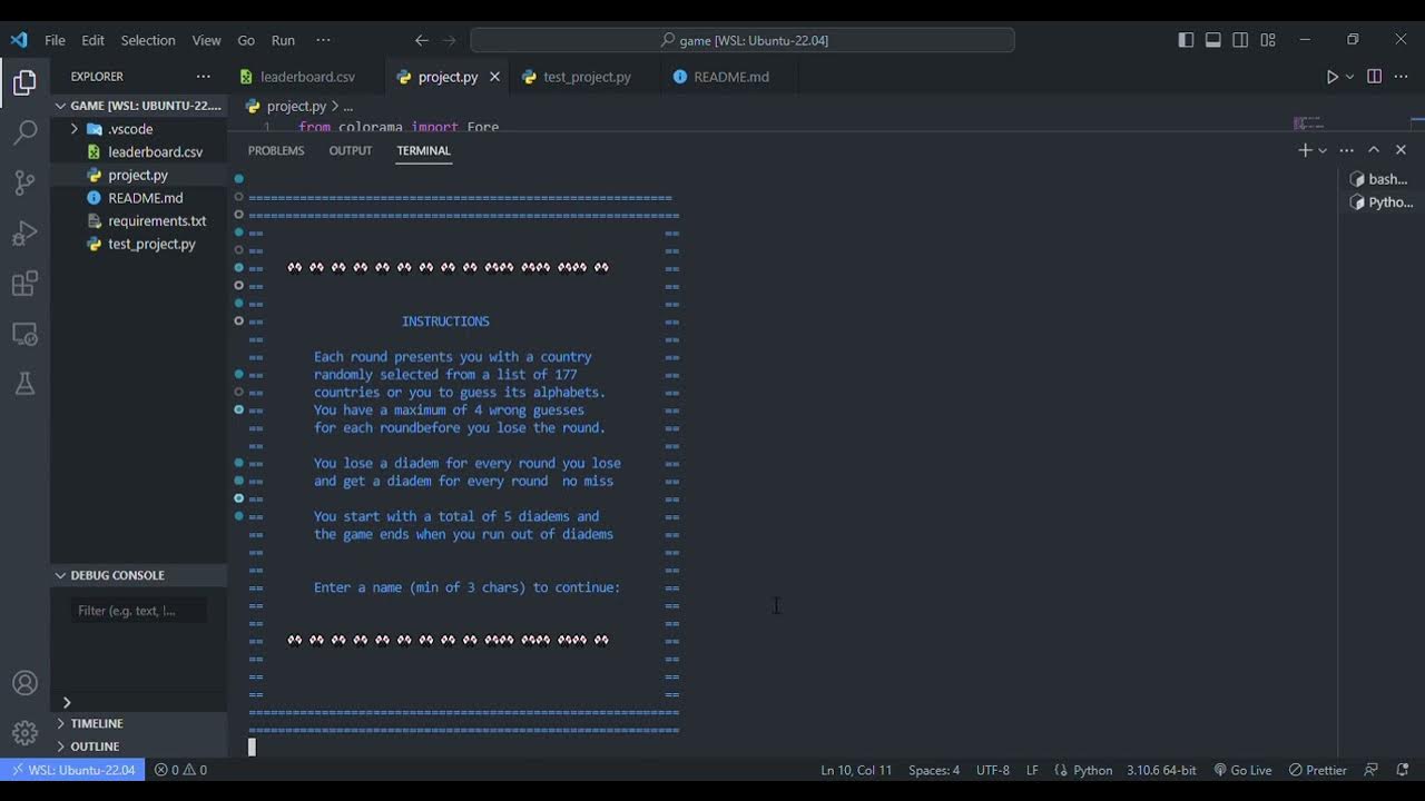 CS50 Introduction to python programming language project: An ...