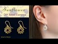 How to Make Sunflower Bead Earrings