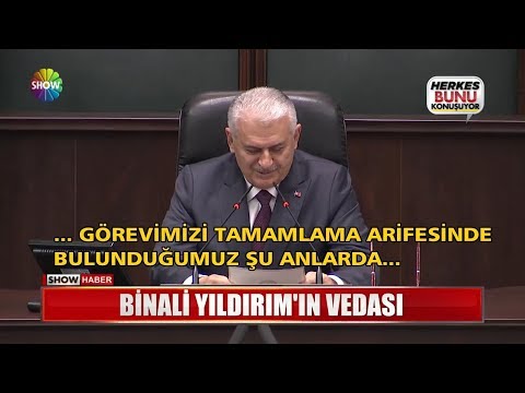 Binali Yıldırım'ın vedası