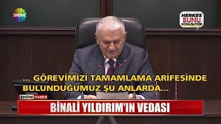 Binali Yıldırım'ın vedası Resimi