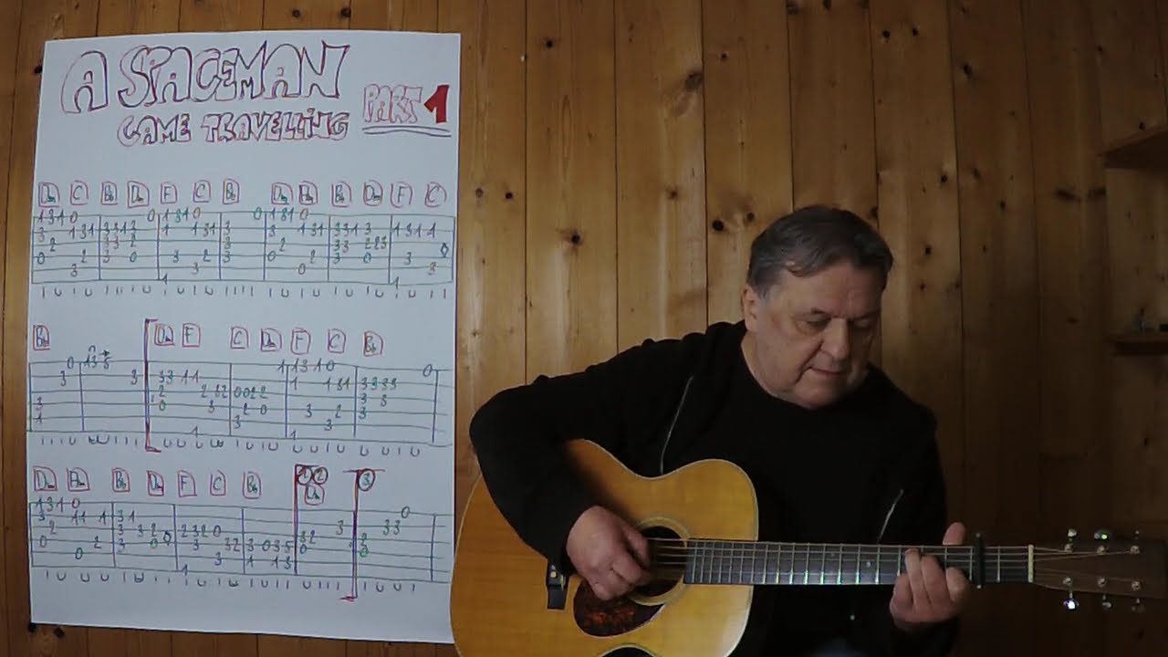 GUITAR Lesson # 755: A SPACEMAN CAME TRAVELLING (Chris de Burgh) - PART 1