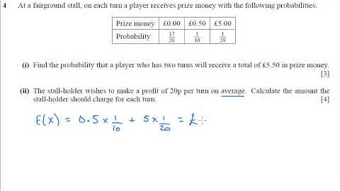 OCR S1 June 2008 q4ii