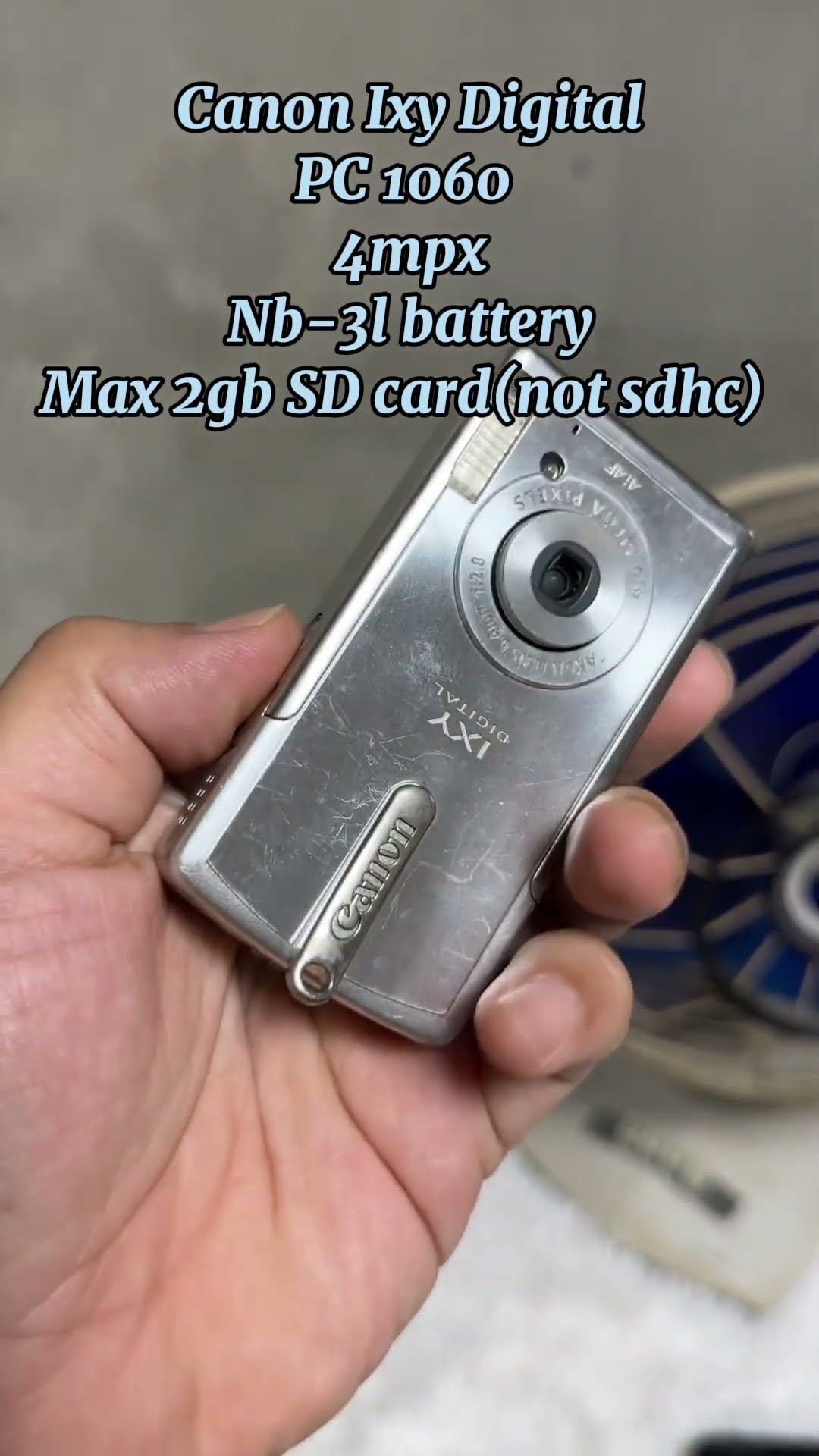 動作OK Canon IXY DIGITAL L PC1060