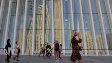 City Skyscraper Bokeh Blur Background People