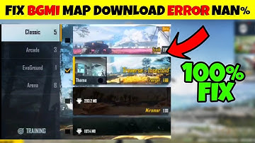 BGMI Map Download Error 0.1MB ERROR FIX | Battleground Mobile India Maps Not Downloading Nan% Error