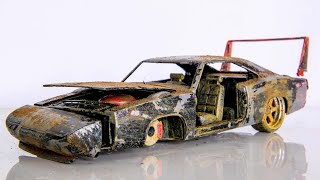 Restoration Abandoned 1969 Dodge Charger Daytona - Model Car